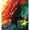 Watercolor Full Drill Shark 5d Diy Diamond Painting Kits UK NA0393