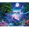 5d Dream Colorful Night Sky Dolphin Diy Diamond Painting Set UK VM07766