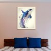 Watercolor Dream Dolphin 5d Diy Cross Stitch Diamond Painting Kits UK QB6526