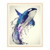Watercolor Dream Dolphin 5d Diy Cross Stitch Diamond Painting Kits UK QB6526