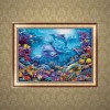 2019 New Special Dolphin 5d Diy Cross Stitch Diamond Painting Kits UK QB6517