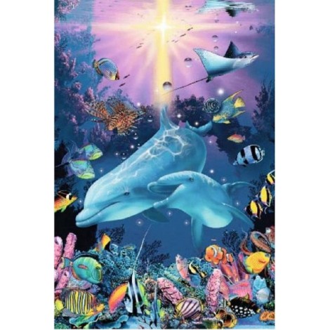 2019 New Dream Wall Decor Animals Dolphin 5d Diy Diamond Painting Kits UK VM08575