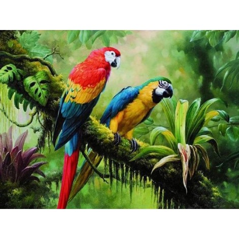 2019 Hot Sale Colorful Parrot 5d Diy Diamond Painting Kits UK VM9215