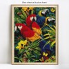 Hot Sale Full Square Drill Cute Parrot 5D Diy Diamond Painting Kits UK NA0087