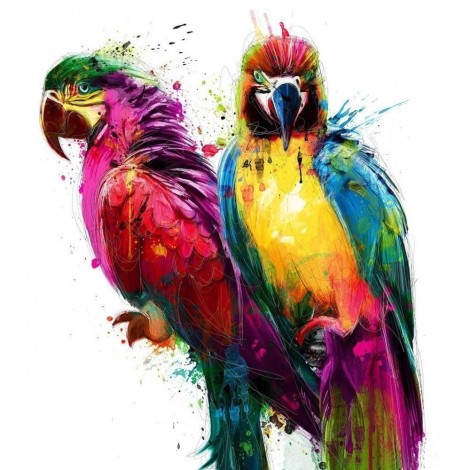 Special Parrot 5D Diy Embroidery Cross Stitch Diamond Painting Kits UK NA0085
