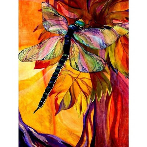 2019 Dream Full Square Dragonfly Pattern 5d Diy Diamond Painting Kits UK VM9816