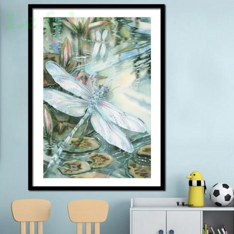 Modern Art Dragonfly 5D Diy Cross Stitch Diamond Painting Kits UK NA0106
