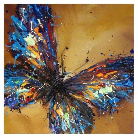 Cheap Oil Painting Style Butterfly Diy 5d Full Diamond Painting Kits UK QB5493