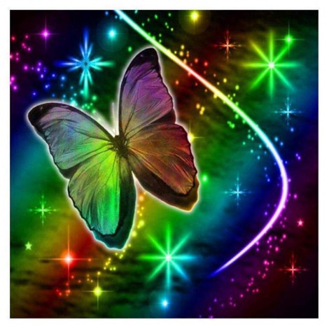 Crystal Cross Stitch Dream Butterfly Diy 5d Full Diamond Painting Kits UK QB05422
