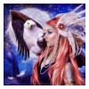 New Arrival Beauty And Animal Pattern 5d Diy Diamond Painting Kits UK QB8102