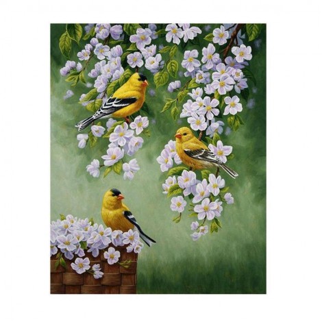 Modern Art Style Bird Pattern Diy 5d Mosaic Full Diamond Painting Kits UK QB5814
