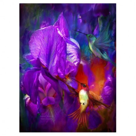 New Arrival Oil Painting Style Bird Pattern Diy 5d Mosaic Full Diamond Painting Kits UK QB5806