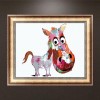 Farm Animal Donkey 5d Diy Watercolor Diamond Painting Kits UK QB7113