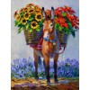 Oil Painting Style Donkey 5D Diy Embroidery Cross Stitch Diamond Painting Kits UK NA0286