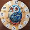 Hot Sale Owl Clock 5d Diy Embroidery Cross Stitch Diamond Painting Kits UK NB0188