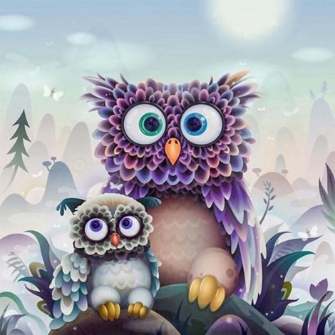 2019 Special Funny Owl 5d Diy Diamond Painting Kits UK VM7404