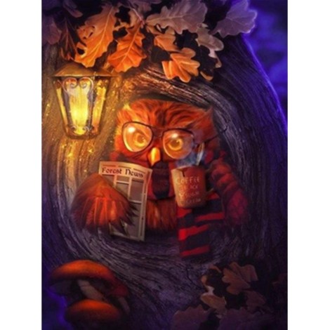 2019 New Hot Sale Owl Embroidery Cross Stitch Mosaic UK VM7508