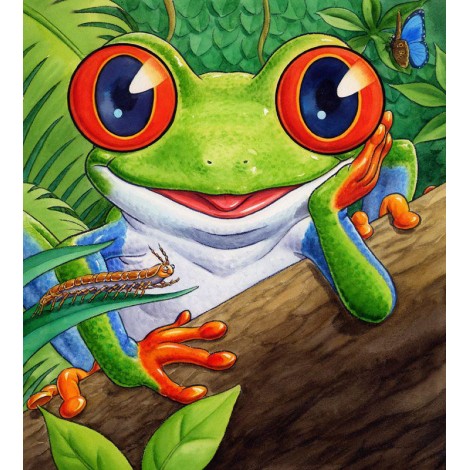 Special 5D Diy Embroidery Cross Stitch Diamond Painting Kits UK Frog NA01249