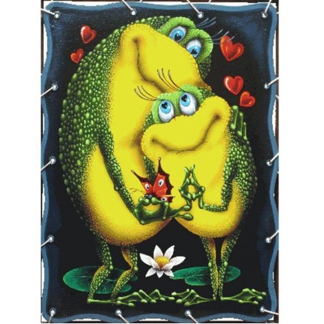 Modern Art 5D Diy Embroidery Cross Stitch Diamond Painting Kits UK Frog NA01248