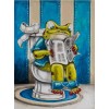 Funny Full Square Drill 5D Diy Cross Stitch Diamond Painting Kits UK Frog NA0132