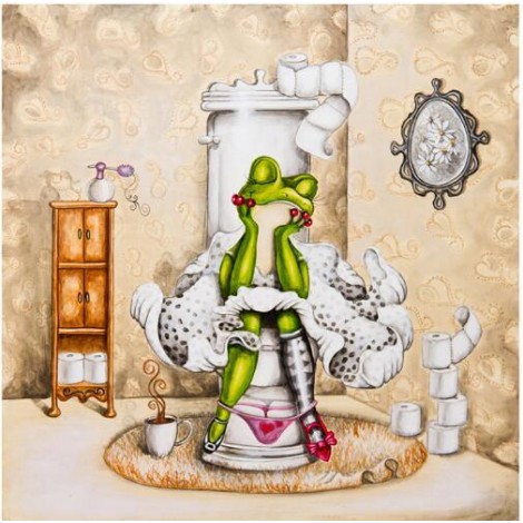 Cartoon 5D Diy Embroidery Cross Stitch Diamond Painting Kits UK Frog NA0135