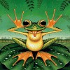 Full Drill 5D Diy Embroidery Funny Frog Diamond Painting Kits UK NA0133