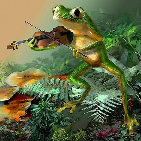 2019 Modern Art Frog 5D Diy Cross Stitch Diamond Painting Kits UK NA00365