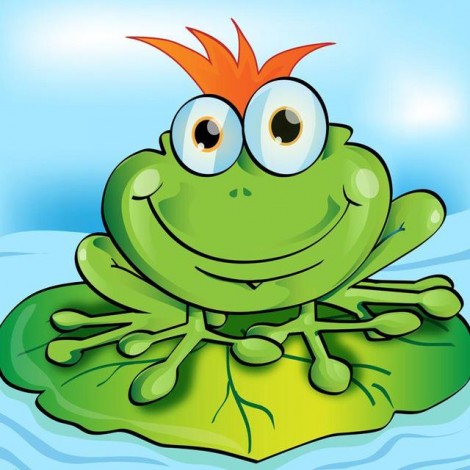 2019 Rhinestone Painting Cartoon Frog 5d Diy Diamond Painting Kits UK VM4173