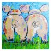 Funny Full Square Drill Pig 5D Diy Cross Stitch Diamond Painting Kits UK NA0196