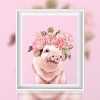 Watercolor Pig 5D Diy Embroidery Cross Stitch Diamond Painting Kits UK NA00319
