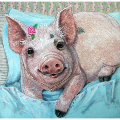 Hot Sale Special Pig 5D Diy Embroidery Cross Stitch Diamond Painting Kits UK NA00343