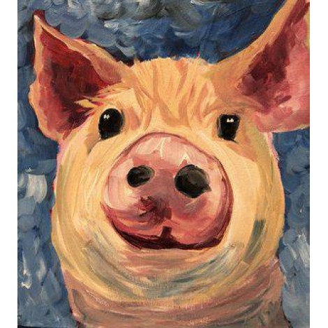 2019 New Full Drill Pig 5D Diy Cross Stitch Diamond Painting Kits UK NA00344
