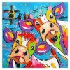 Oil Painting Style Cow 5D Diy Embroidery Cross Stitch Diamond Painting Kits UK NA0193