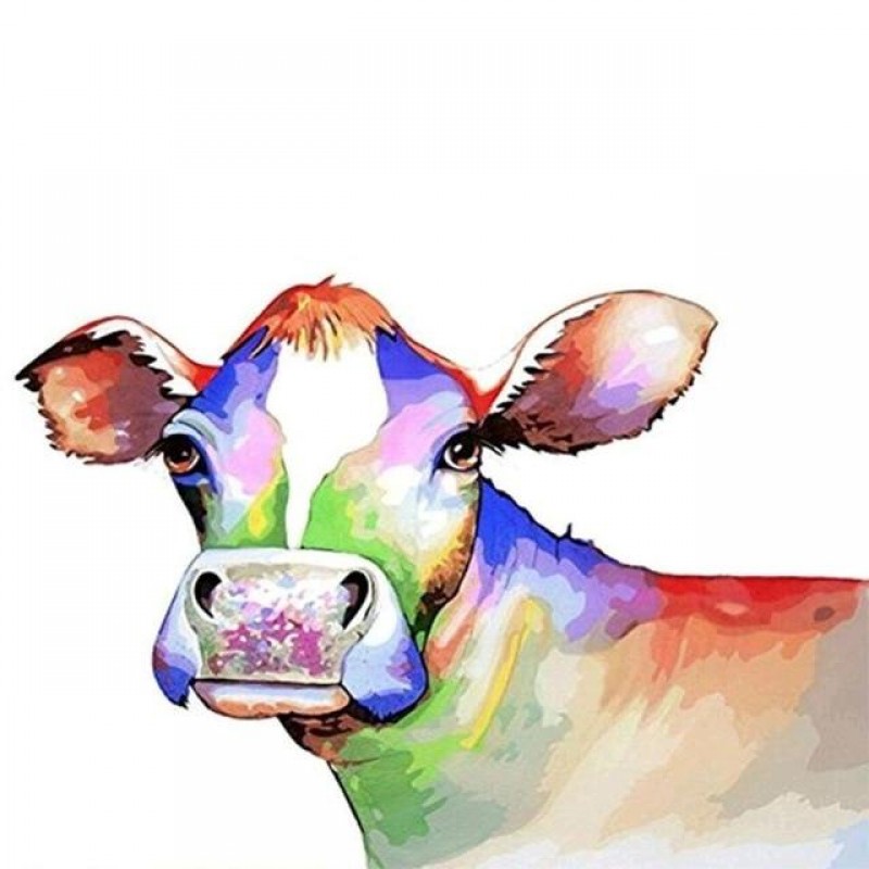 Watercolor Cow 5D Di...