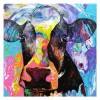 Watercolor Farm Animal Cow 5d Diy Cross Stitch Diamond Painting Kits UK QB7114