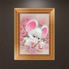 Pink Farm Animal Rabbit 5d Diy Cross Stitch Diamond Painting Kits UK QB7108