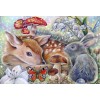 Best Farm Animal Rabbit Deer 5d Diy Cross Stitch Diamond Painting Kits UK QB7116