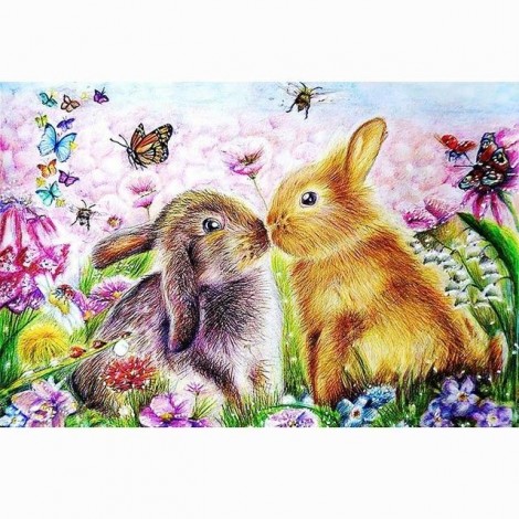 Dream Full Drill Rabbit 5D Diy Cross Stitch Diamond Painting Kits UK NA0248