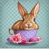 Cartoon Full Square Drill Rabbit 5D Diy Cross Stitch Diamond Painting Kits UK NA0284