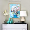 Watercolor Rabbit 5D Diy Embroidery Diamond Painting Kits UK NA0260