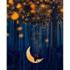 2019 Cartoon Moon Mosaic Cross Stitch 5D DIY Diamond Painting Kits UK VM90076