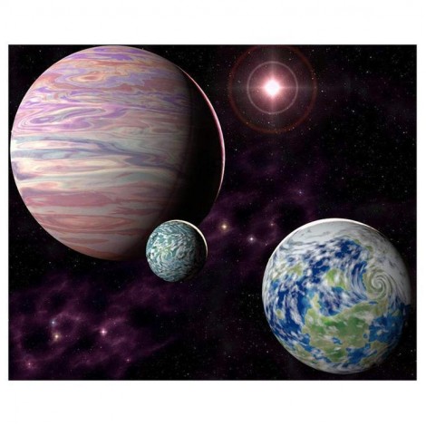 Popular Wall Decoration Cool Starry Sky Diamond Painting Kits UK AF9627