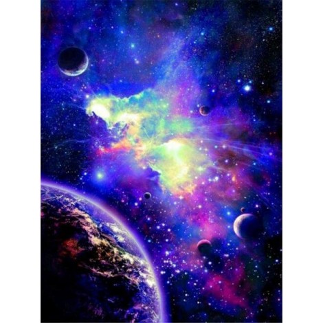 Bedazzled Dream Colorful Starry Sky Diamond Painting Ideas AF9669