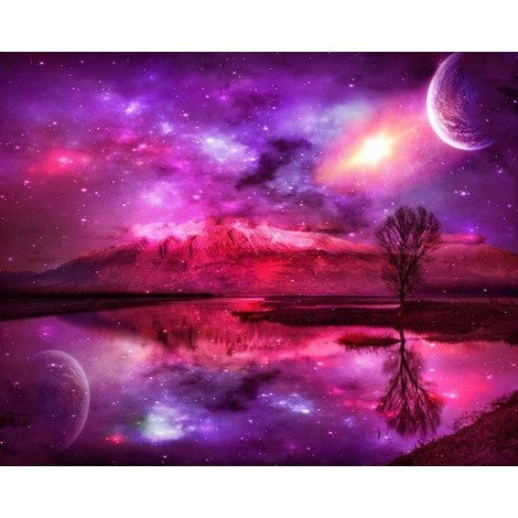 Dream Star Sky Home Decorate 5d Diy Diamond Painting Kits UK VM8114