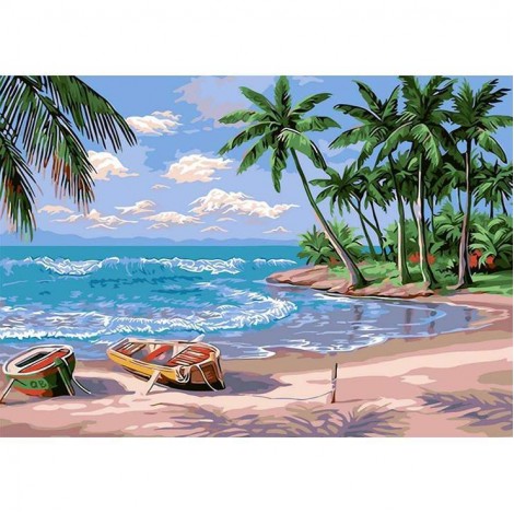 Home Decorate Oil Painting Styles Beach Summer Diamond Painting Kits UK AF9029