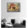 2019 Hot Sale Family Lions 5d Diy Diamond Painting Kits UK VM7791
