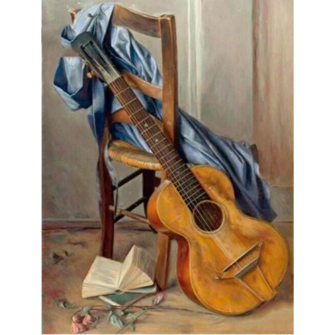 New Music Guitar 5D DIY Embroidery Cross Stitch Diamond Painting Kits UK NB0084