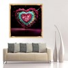 Popular Valentines Day Gift Romantic Flowers Heart Diamond Painting Kits AF9430