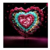 Popular Valentines Day Gift Romantic Flowers Heart Diamond Painting Kits AF9430