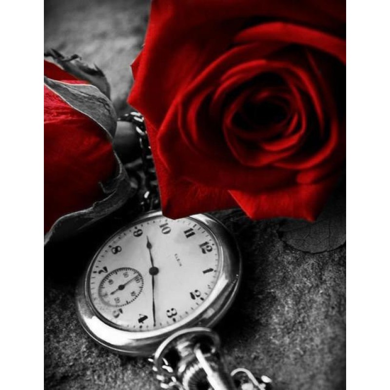 2019 Red Roses Clock...
